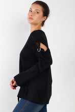 Load image into Gallery viewer, Long Sleeve Cut-out Sweater - www.novixan.com
