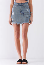 Laden Sie das Bild in den Galerie-Viewer, High-waist Asymmetrical Trim Mini Skirt - www.novixan.com
