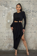 Load image into Gallery viewer, Long Sleeves Round Neck Midi Dress - www.novixan.com
