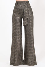 Load image into Gallery viewer, Shiny Paillette Pants with Adjustable Buckle Belt - www.novixan.com
