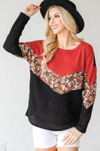 Load image into Gallery viewer, Long Sleeve Color block Top - www.novixan.com
