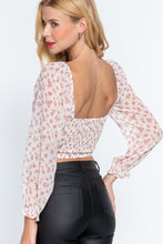 Load image into Gallery viewer, V-neck Floral Print Woven Top - www.novixan.com
