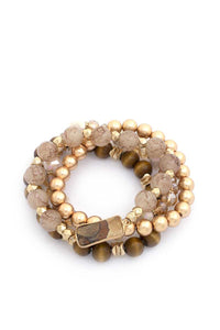 Stone Beaded Bracelet Set - www.novixan.com