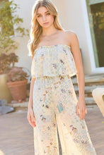 Load image into Gallery viewer, Top With Tier Ruffle Waist Elastic Bottom Lace Trim Jumpsuit
