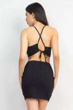 Load image into Gallery viewer, Asymmetrical Cross Back Top &amp; Skirts Set

