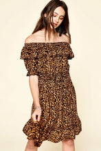 Laden Sie das Bild in den Galerie-Viewer, Leopard Printed Woven Dress - www.novixan.com
