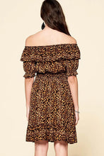 Laden Sie das Bild in den Galerie-Viewer, Leopard Printed Woven Dress - www.novixan.com
