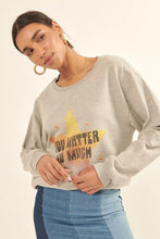 Load image into Gallery viewer, Multicolor Star French Terry Knit Graphic Sweatshirt - www.novixan.com
