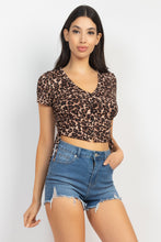 Load image into Gallery viewer, Ruched Drawstring Crop Top
