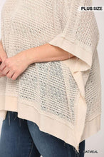 Laden Sie das Bild in den Galerie-Viewer, Light Knit Boxy Top With Poncho Sleeve - www.novixan.com
