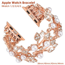 Laden Sie das Bild in den Galerie-Viewer, Elastisches Damenarmband für Apple Watch
