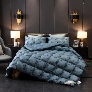 Queen King Luxury Comforter Cotton Cover Reversible Duvet - www.novixan.com