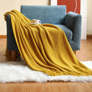 Nordic Knitted Sofa Bed Blanket - www.novixan.com