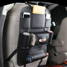 Load image into Gallery viewer, PU Leather Car Seat Back Multi Pocket Organizer

