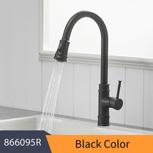 Single Handle Kitchen Swivel Faucets with Water Mixer Tap - www.novixan.com