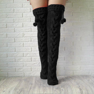 Over Knee Long Boot Warm Stockings