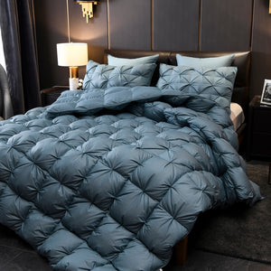 Queen King Luxury Comforter Cotton Cover Reversible Duvet - www.novixan.com