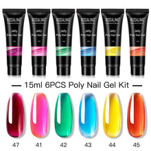 Cargue la imagen en el visor de la galería, Manicure Gel Nail Kit With UV Lamp and Poly Nail Gel Extension - www.novixan.com
