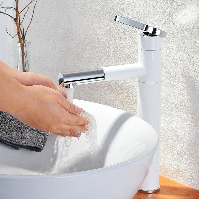 Bathroom Basin Faucets Mixer Vanity Tap and Swivel Spout - www.novixan.com