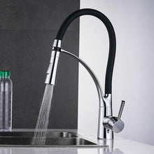 Load image into Gallery viewer, Kitchen Chrome Mixer Faucet Single Pull Down Handle with LED - www.novixan.com
