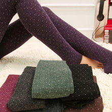 Load image into Gallery viewer, Women&#39;s Elastic Dot Design Knitted Leggings

