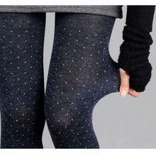 Load image into Gallery viewer, Women&#39;s Elastic Dot Design Knitted Leggings
