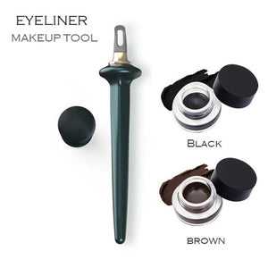 Long Lasting Smudge-Proof Eyeliner Liquid With Silicone EyeLiner Bush - www.novixan.com