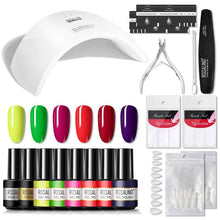 Cargue la imagen en el visor de la galería, Nail Set UV LED Lamp Dryer With Poly Nail Gel Polish Starter Kit - www.novixan.com
