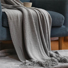 Load image into Gallery viewer, Nordic Knitted Sofa Bed Blanket - www.novixan.com
