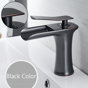 Waterfall Bathroom Basin Faucet Single handle Mixer Tap - www.novixan.com