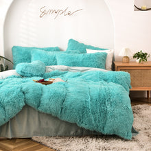 Load image into Gallery viewer, Warm Cozy Shaggy Super Soft Coral Fleece Bedding Cover Set
