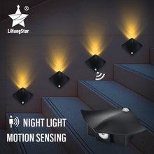 Cargue la imagen en el visor de la galería, Luz nocturna LED inalámbrica con sensor de movimiento

