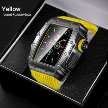 Load image into Gallery viewer, Metal Case with Silicone band for Apple Watch - www.novixan.com
