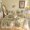 Vintage Cotton Duvet Cover Bedding Set - www.novixan.com