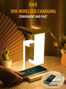 Suspended Anti-gravity Desk Lamp with 10W Wireless Charger