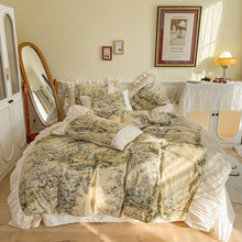 Laden Sie das Bild in den Galerie-Viewer, Vintage Cotton Duvet Cover Bedding Set - www.novixan.com
