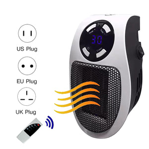 Silent Mini Electric Heater with Remote Control
