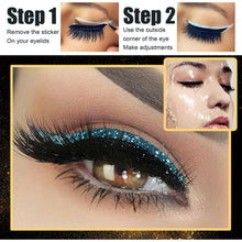 Laden Sie das Bild in den Galerie-Viewer, Eyeliner Eyelashes 2 In 1 Sticker Double Eyelid Line Patch Reusable Waterproof - www.novixan.com
