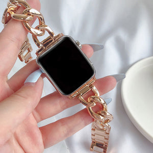 Damenarmband aus Edelstahl für die Apple Watch