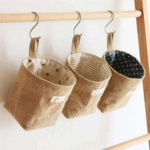 Laden Sie das Bild in den Galerie-Viewer, Cotton Linen Hanging Storage Basket - www.novixan.com
