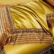 Load image into Gallery viewer, Luxury Golden Satin Egyptian Cotton Bedding Cover Set - www.novixan.com
