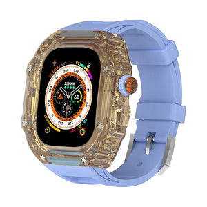 Estuche de kit de modificación transparente de lujo para Apple Watch