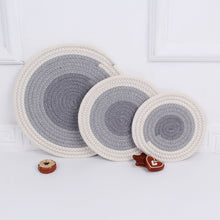 Laden Sie das Bild in den Galerie-Viewer, Round Table Mat Cotton Linen Knitting-1pc - www.novixan.com
