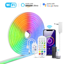 Load image into Gallery viewer, APP Control Smart RGB LED Neon Strip Compatible Alexa Google Home
