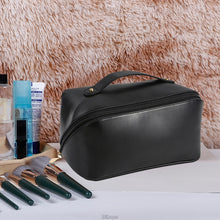 Load image into Gallery viewer, Large Capacity Travel Cosmetic Leather Bag
