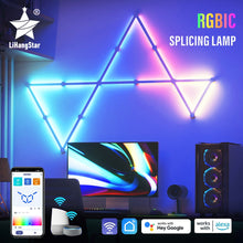 Load image into Gallery viewer, WIFI LED Smart Wall Lamp RGBIC Light Bar
