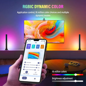 RGBIC-LED-Lichtleiste mit Synchronisierung des Kamera-TV-Bildschirms