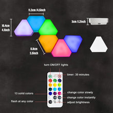 Load image into Gallery viewer, USB Touch LED Triangle Wall Night for Gaming Room
