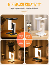 Load image into Gallery viewer, Suspended Anti-gravity Desk Lamp with 10W Wireless Charger
