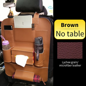 Auto-Rücksitz-Organizer mit faltbarem Tischnetz im Kofferraum